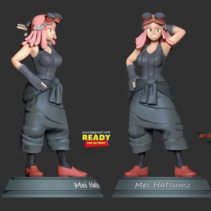 STL - 1050 mei hatsume boku no hero academia render 3