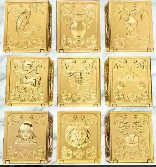 STL - 12 knights of the zodiac pandora box with base saint seiya render 3