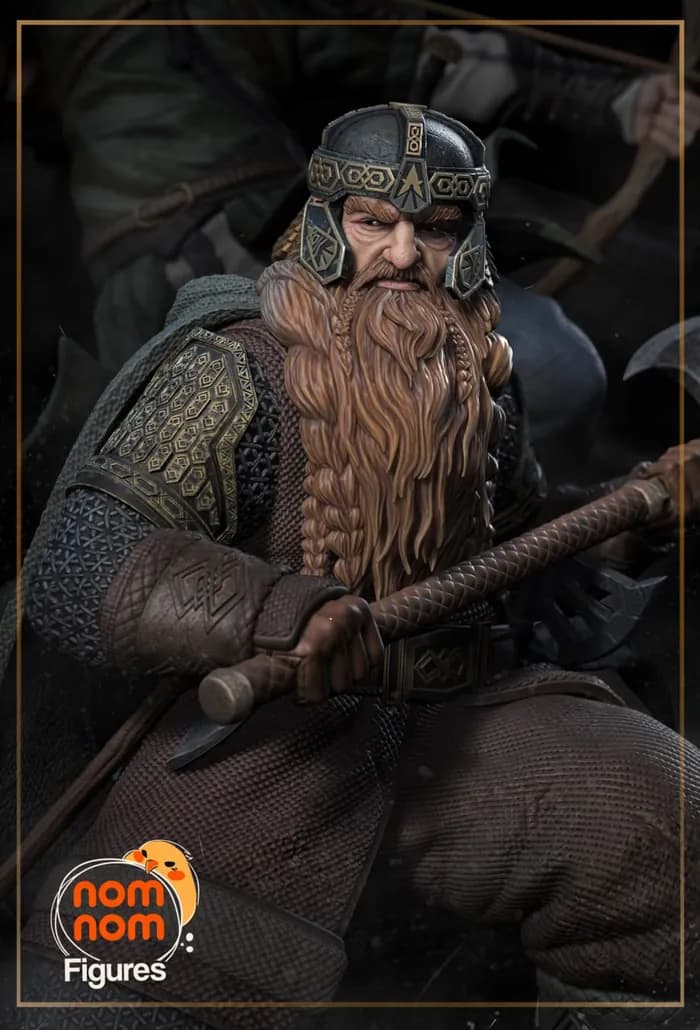 STL - 178 mm split gimli and legolas from lord of the rings