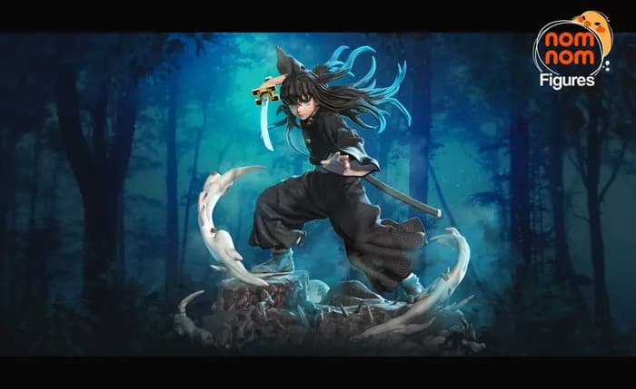 STL - 178mm nomnom muichiro demon slayer render 2