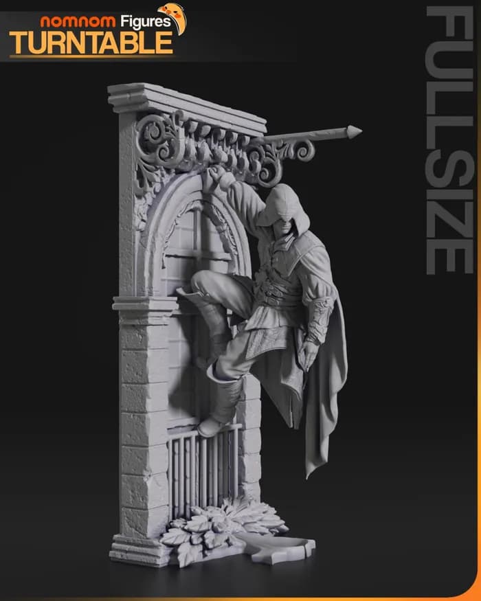 STL - 178mm split Ezio Auditore da Firenze render 2