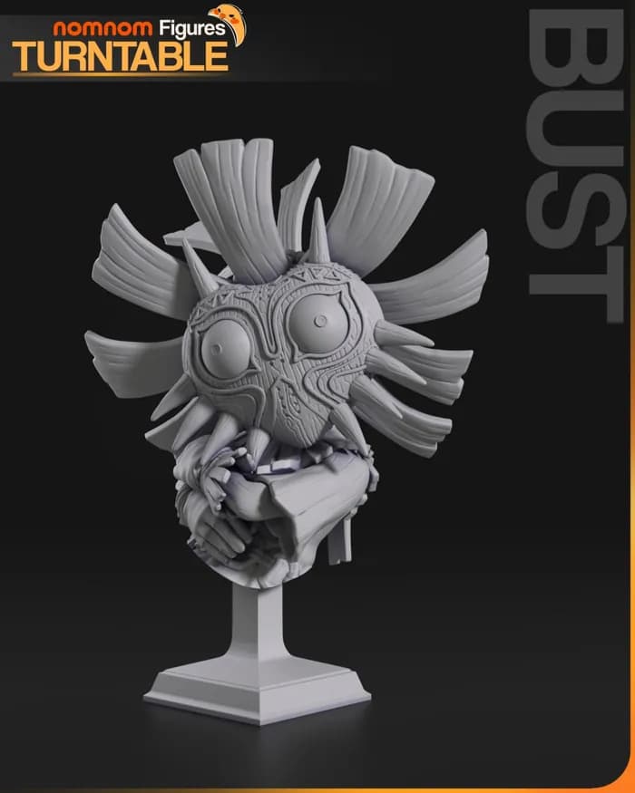 STL - 178mm split skull kid render 3