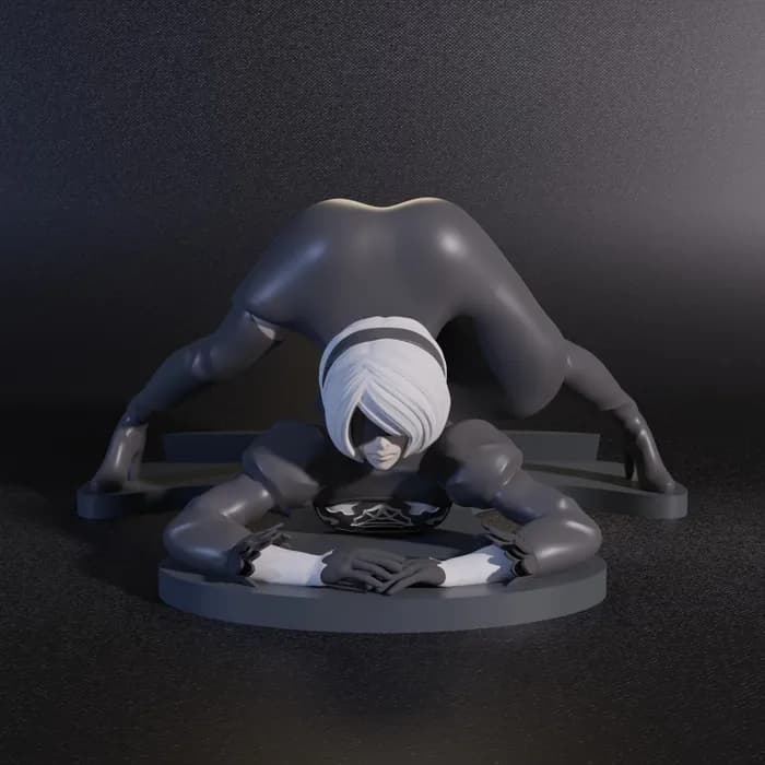 STL - 2b phone stand holder render 4