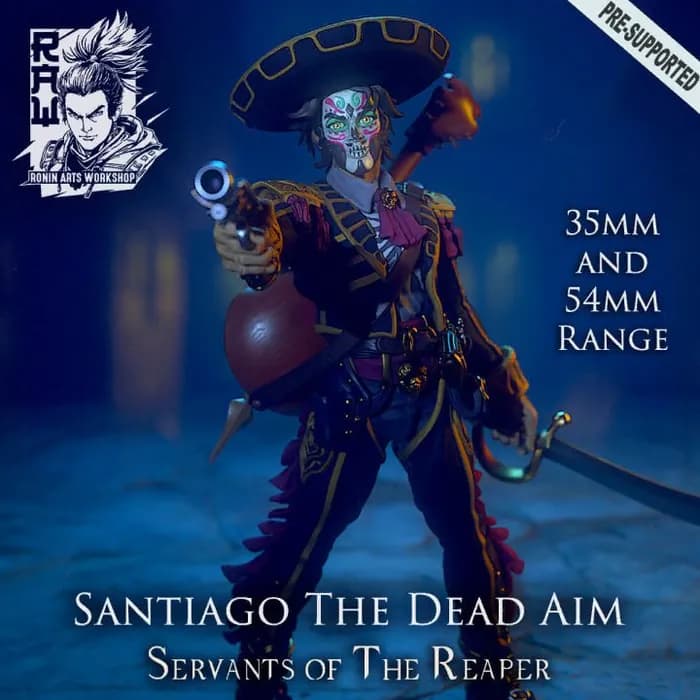 STL - 35mm santiago the dead aim dia de muertos pistolero x