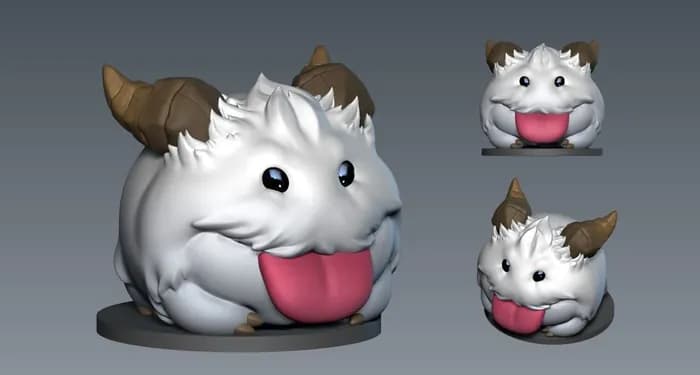 STL - 6236 poro arcane league of legends render 1