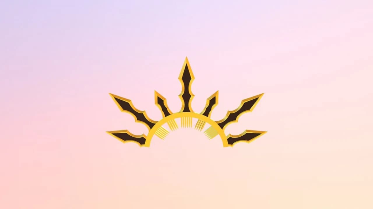 STL - Accesorio para el cabello de Ishtar de FGO render 1
