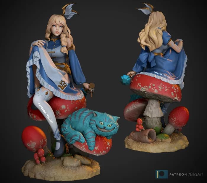 STL - alice in wonderland version 1 and 2