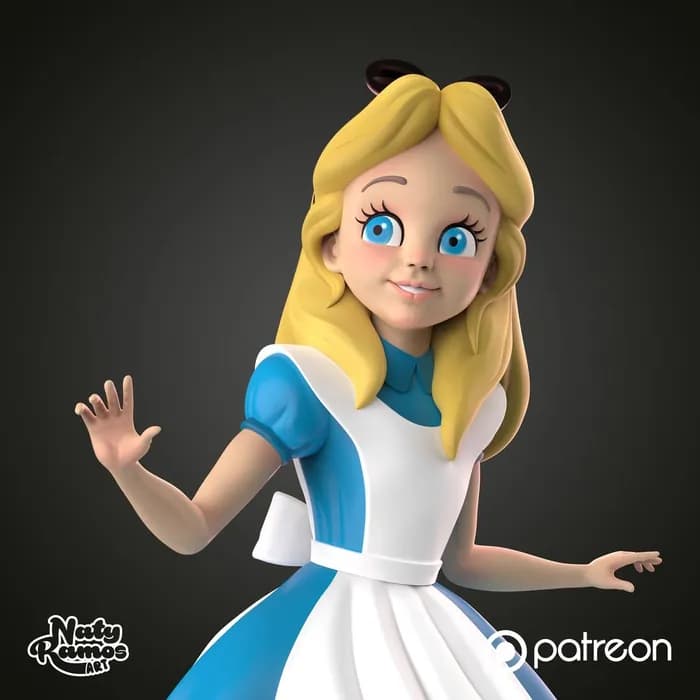 STL - Alicia en el País de las Maravillas 2 render 2