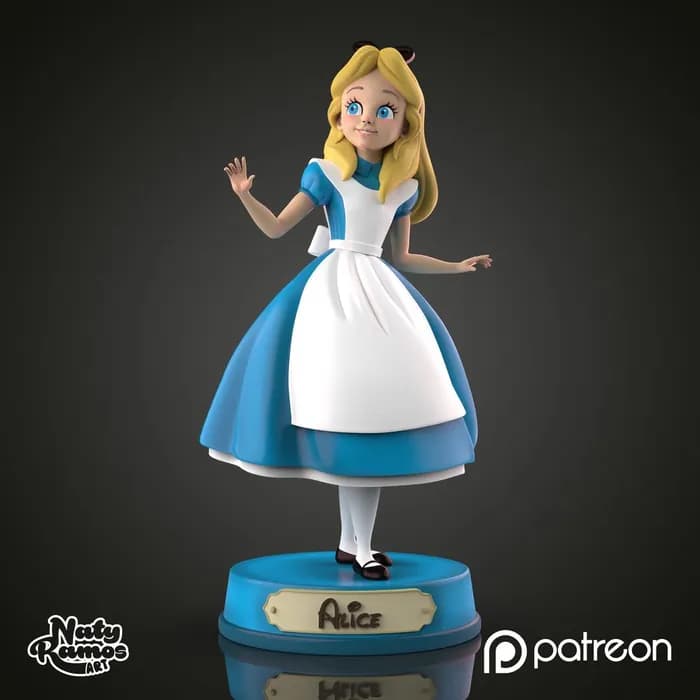 STL - Alicia en el País de las Maravillas 2 render 3