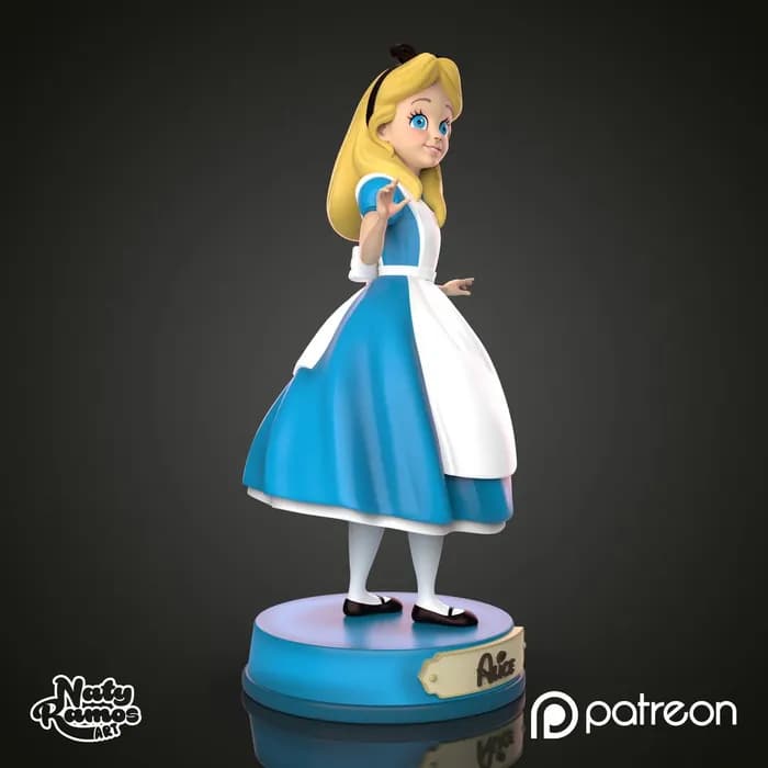 STL - Alicia en el País de las Maravillas 2 render 4