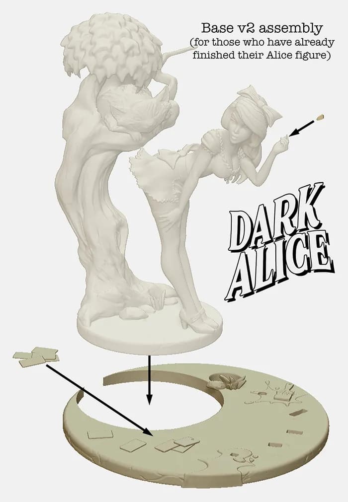 STL - Alicia Oscura en el País de las Maravillas render 4