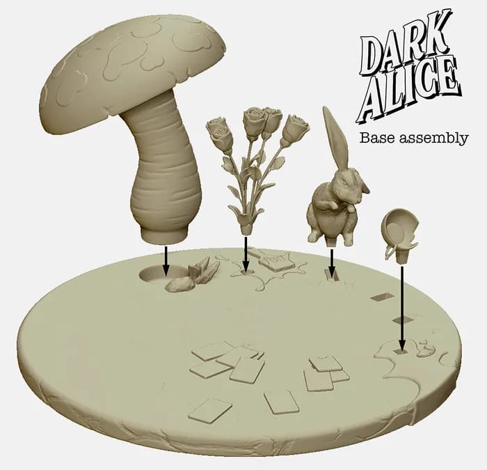 STL - Alicia Oscura en el País de las Maravillas render 5