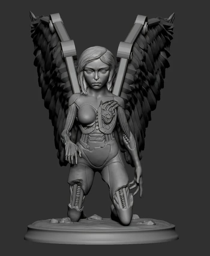 STL - Alita Angel de Batalla render 4
