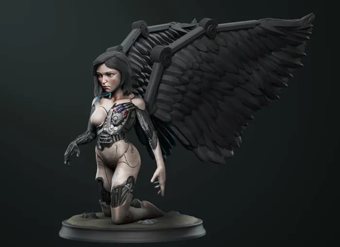STL - Alita Angel de Batalla render 5