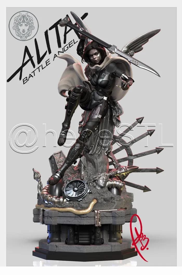 STL - alita battle angel by creative geek mb render 1