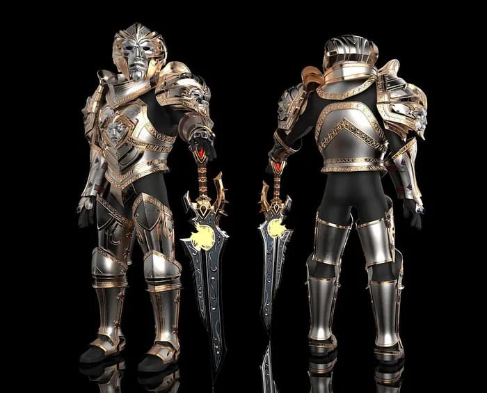 STL - anduin wrynn full armor set nikkoindustries render 1
