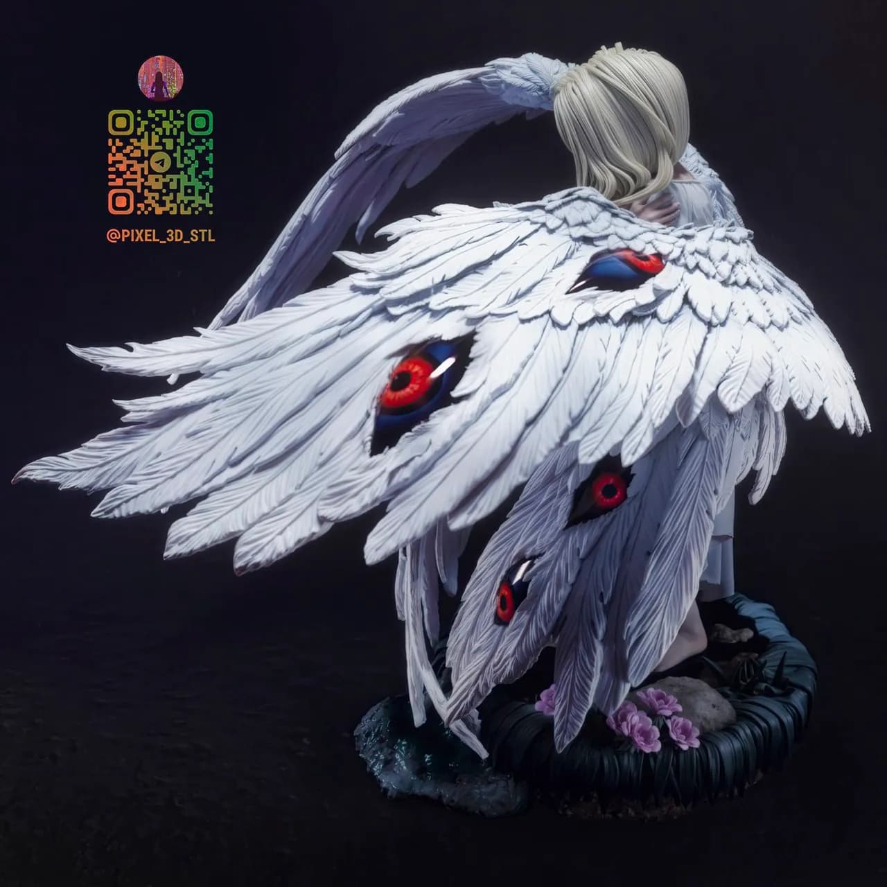 STL - Angel de los ojos render 2