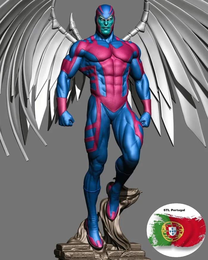 STL - Angel (X Men) render 2