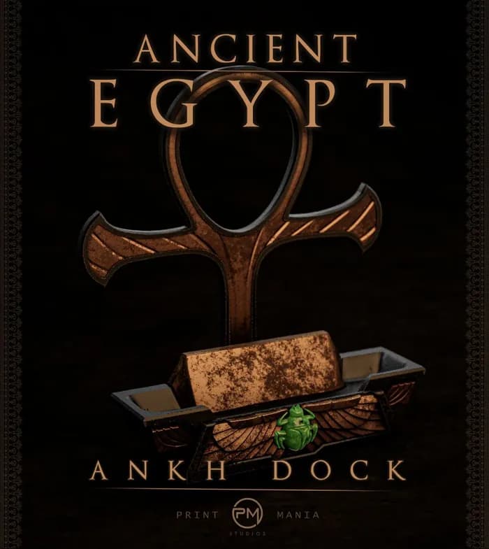 STL - ankh dock @print3dworld render 1