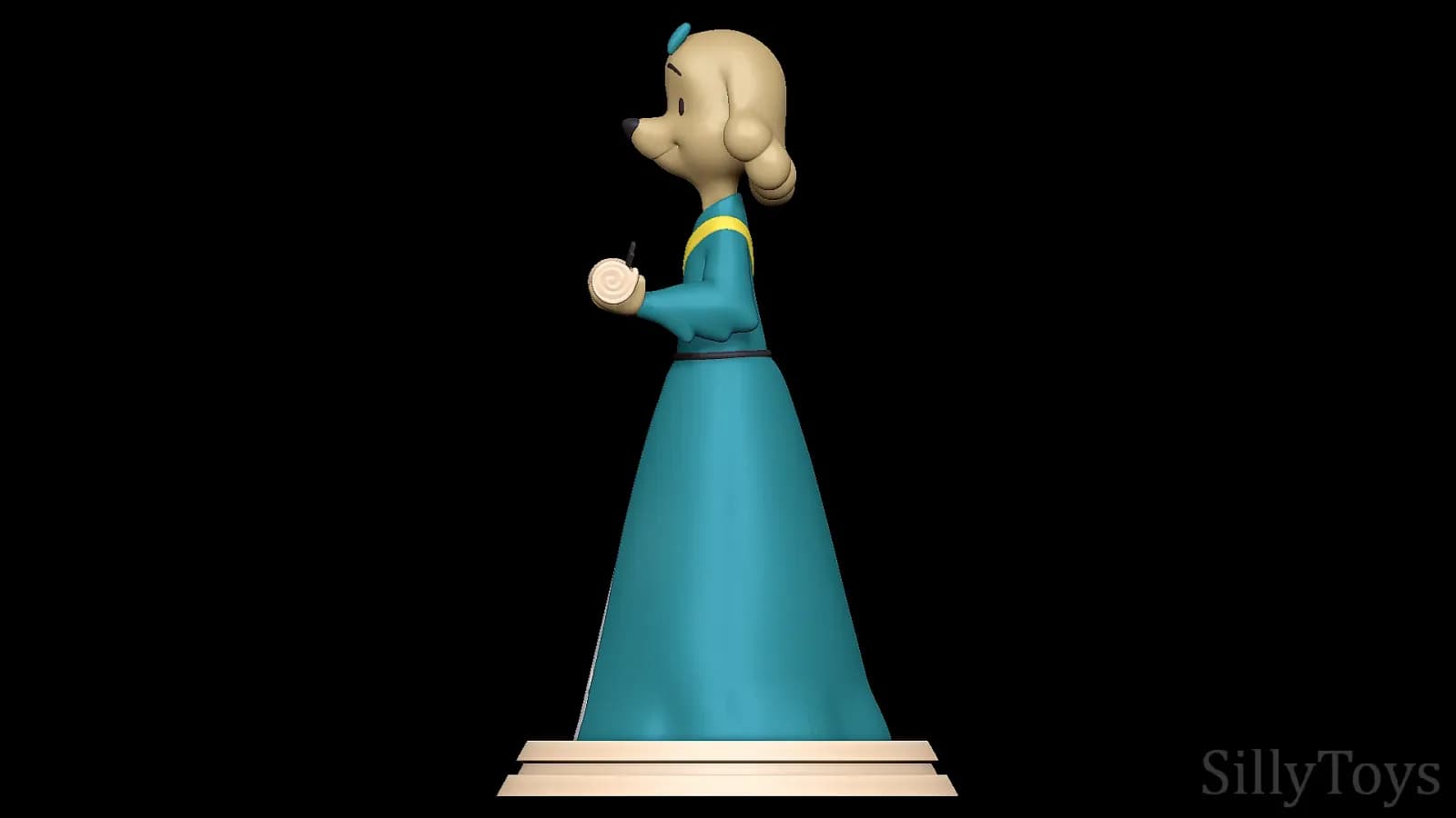 STL - Anne Kennel Pups of liberty figura render 2