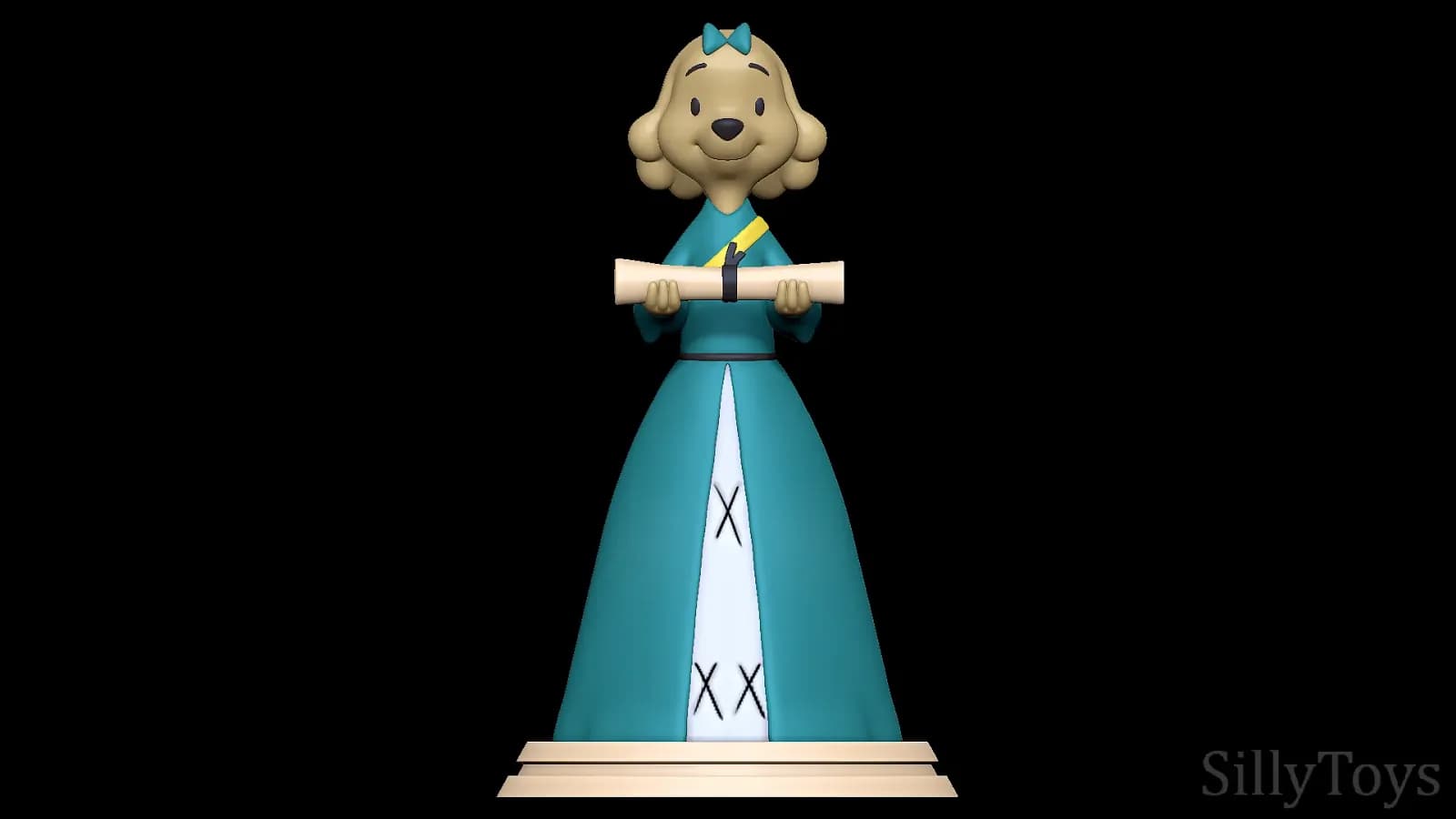 STL - Anne Kennel Pups of liberty figura render 4