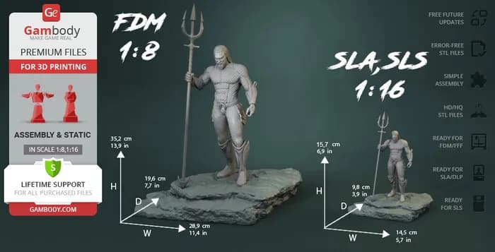 STL - aquaman render 2
