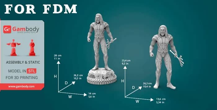 STL - aquaman 2 render 3