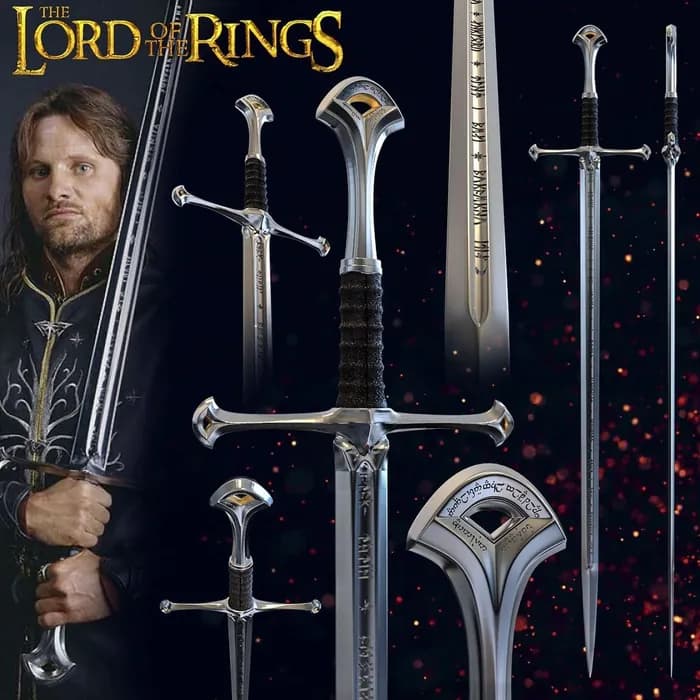 STL - aragon sword anduril lord of the rings render 1