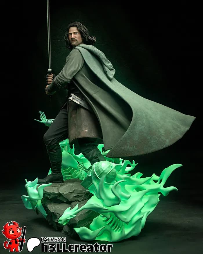 STL - Aragorn El Señor de los Anillos render 5