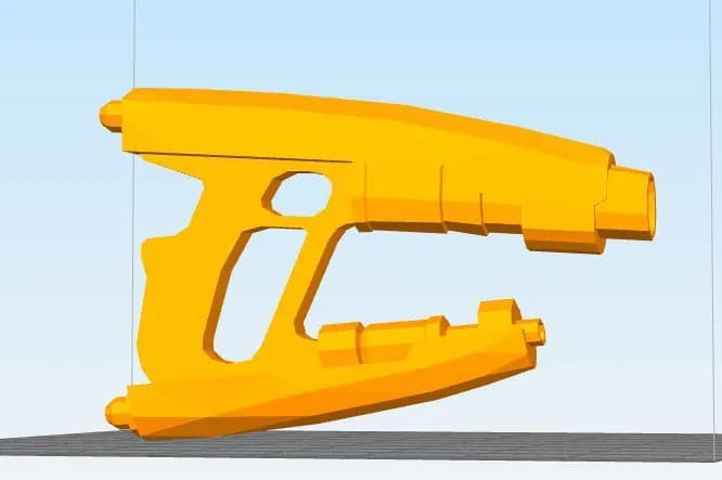 STL - Arma de Robocop render 1