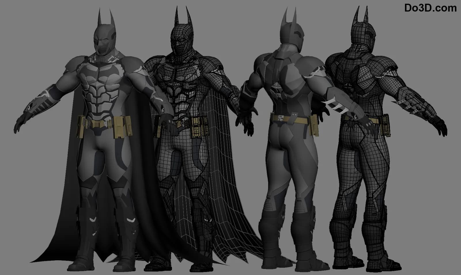 STL - Armadura de Batman Bat Suit del Arkham Knight render 2
