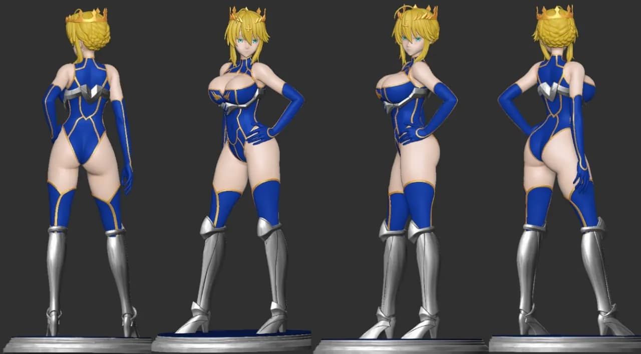STL - Artoria Pendragon figura 2