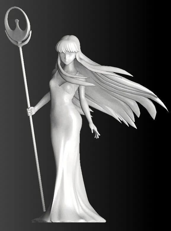STL - athena saint seiya saori caballeros del zodiaco render 1