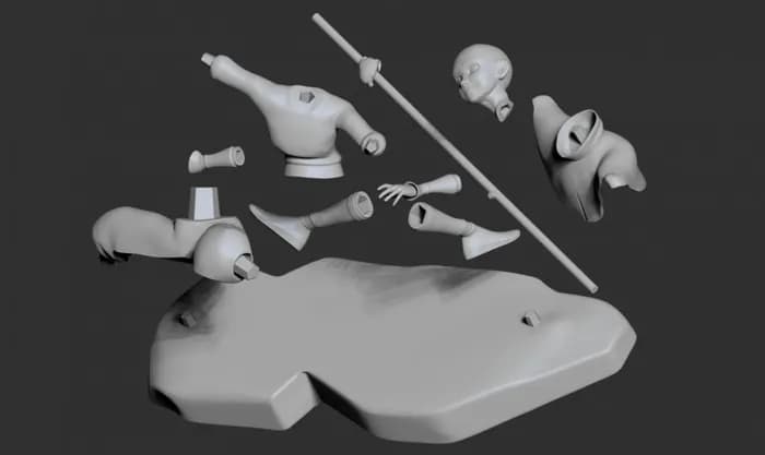 STL - avatar the last airbender render 2
