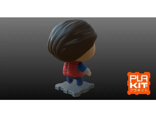 STL - back to the future marty doc brown pack render 3