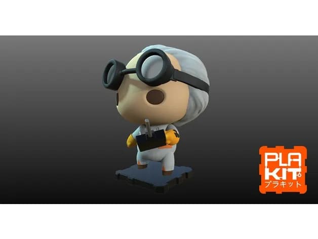 STL - back to the future marty doc brown pack render 4