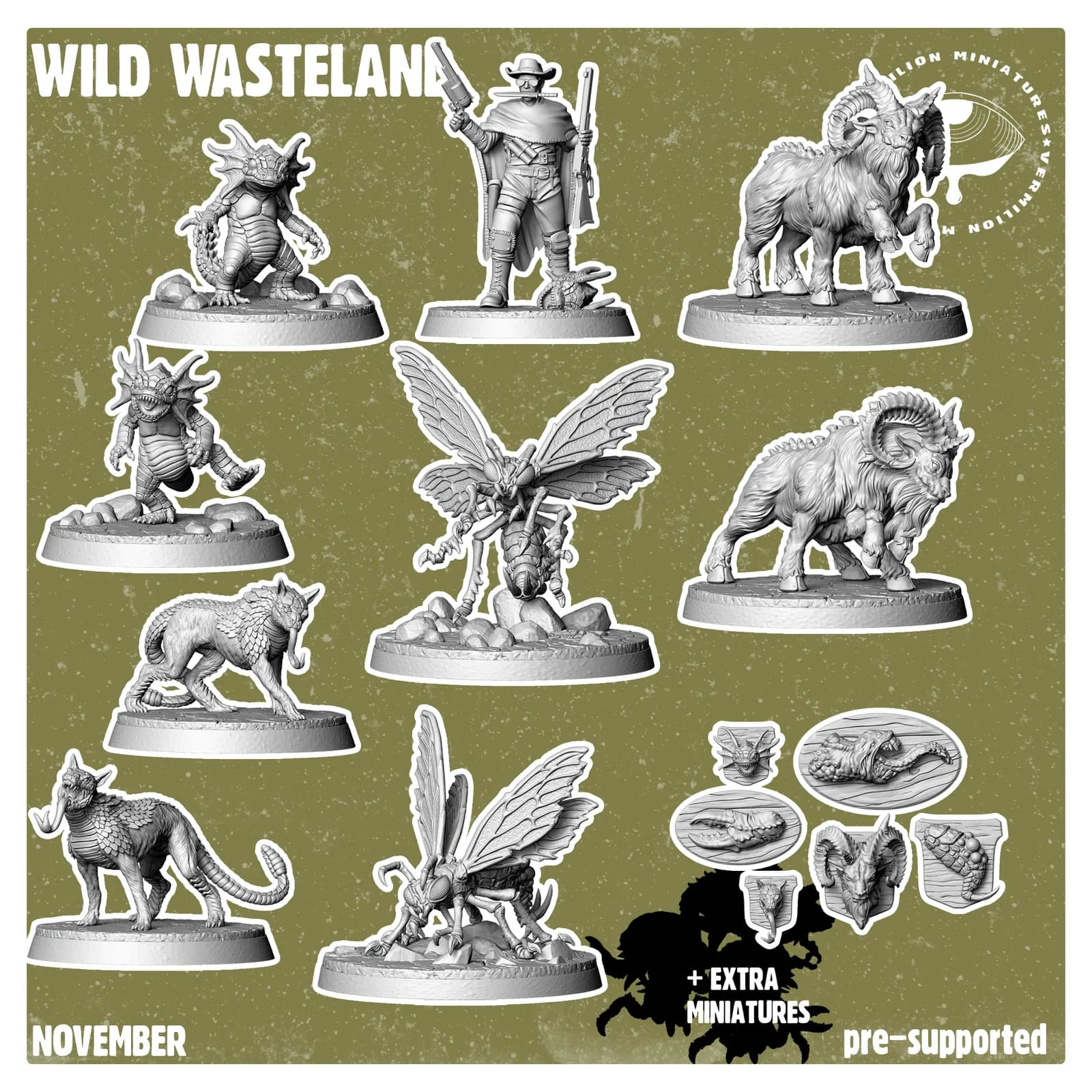 STL - Bandidos de mundo post apocalíptico render 2