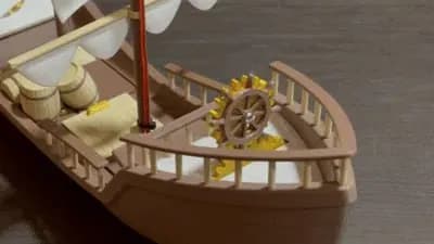 STL - Barco Pirata Benchy con Control Remoto render 3