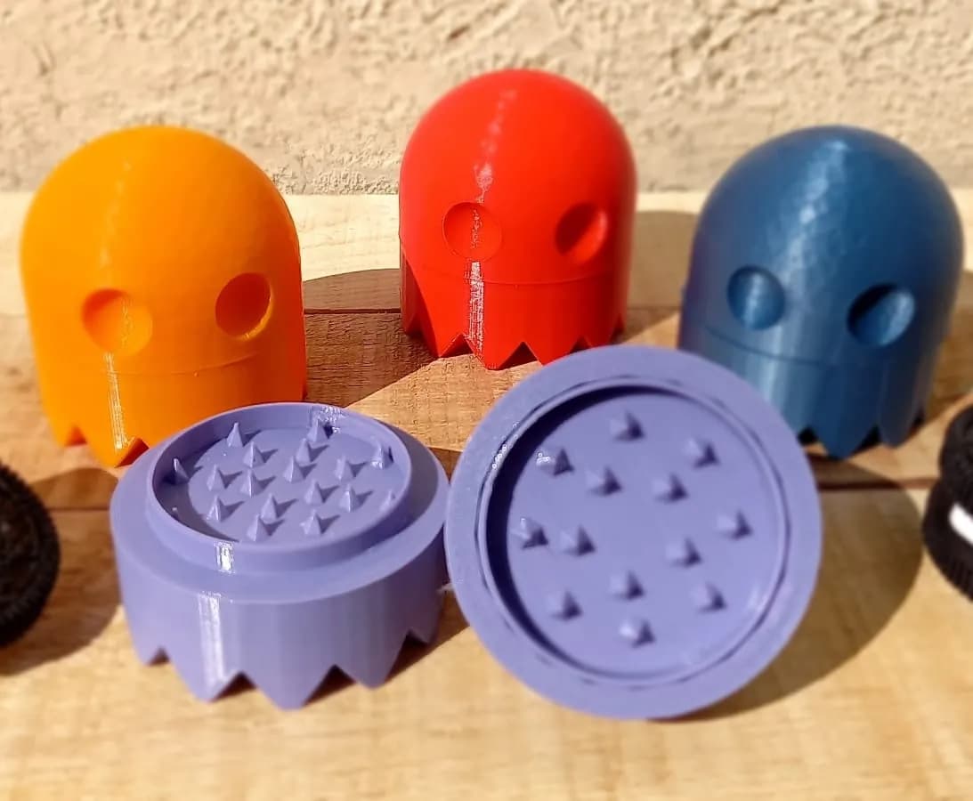 STL - Base magnética de fantasmas Pac Man render 1