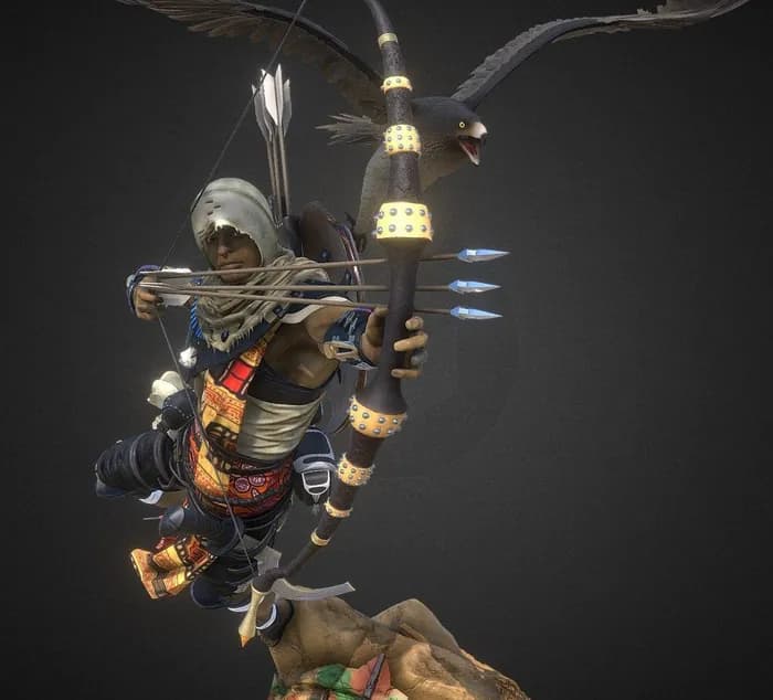 STL - Bayek de Assassin's Creed Origins 2 render 1