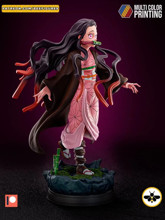 STL - bee figures nezuko demon slayer kimetsu no yaiba t me moxomor aka render 3