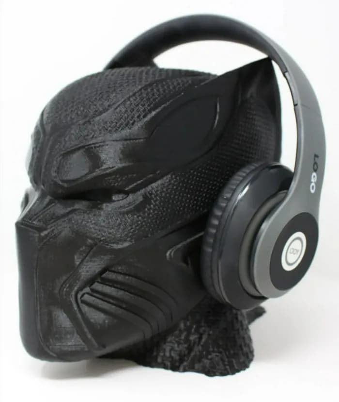 STL - black panther headphone comunidad 3d full render 1