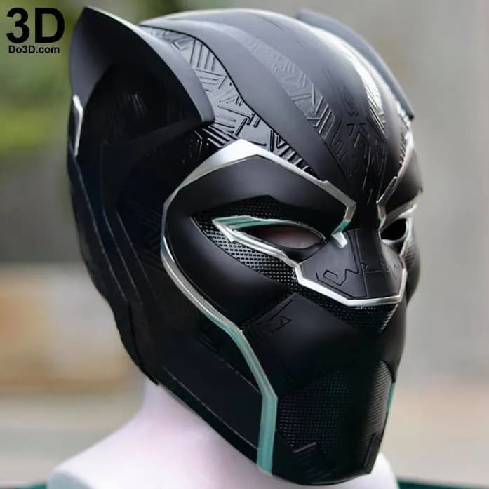 STL - black panther infinity war helmet do3d render 1