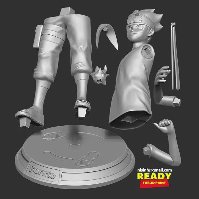 STL - boruto render 2