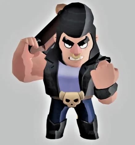 STL - brawl stars bull figurine by ron dino render 1