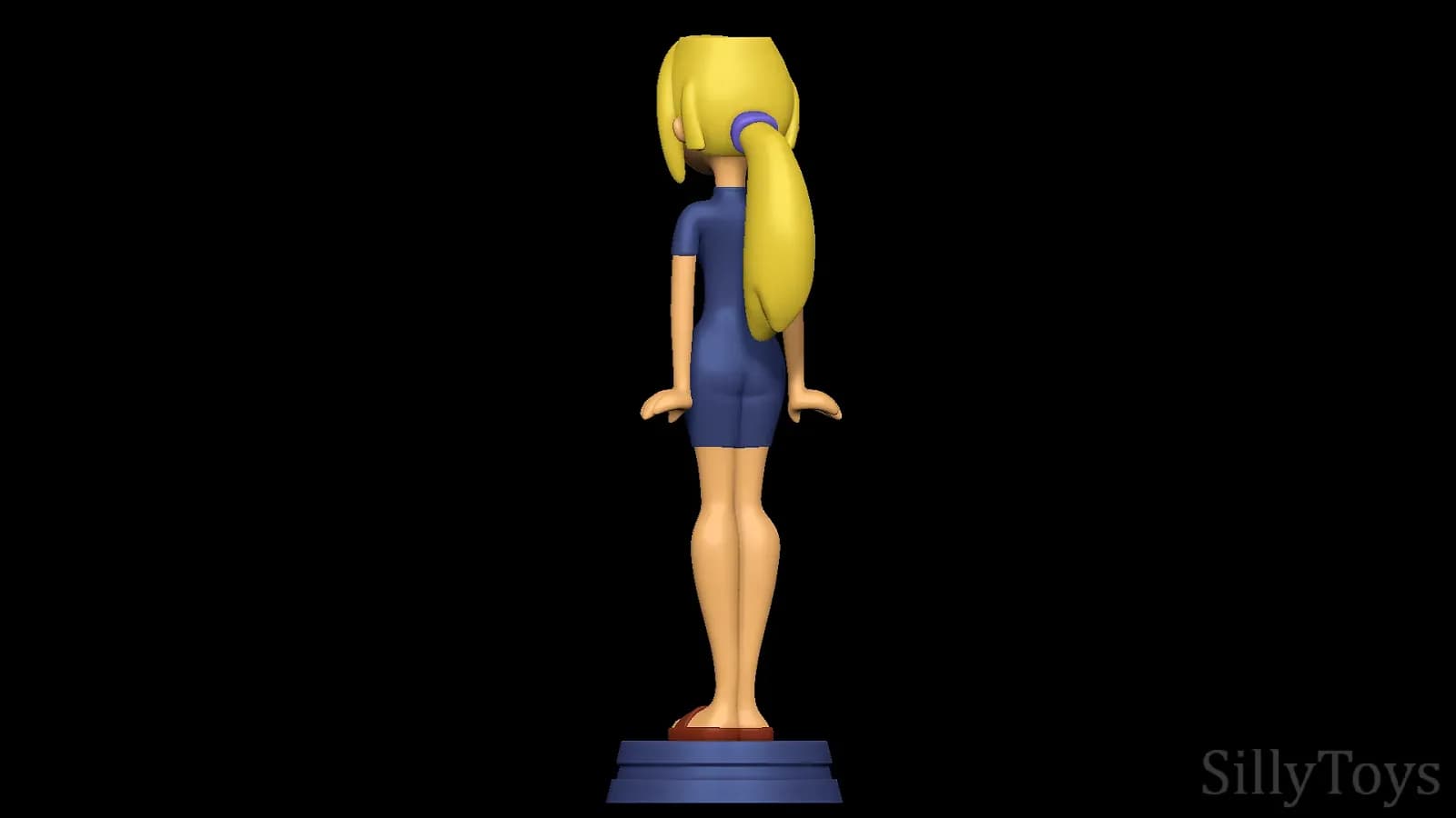 STL - Bridgette Total Drama figura de traje de baño render 4