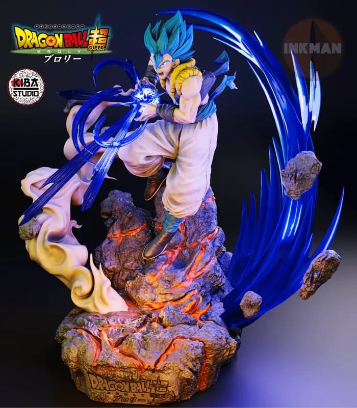 STL - broly & gogeta kiba render 2