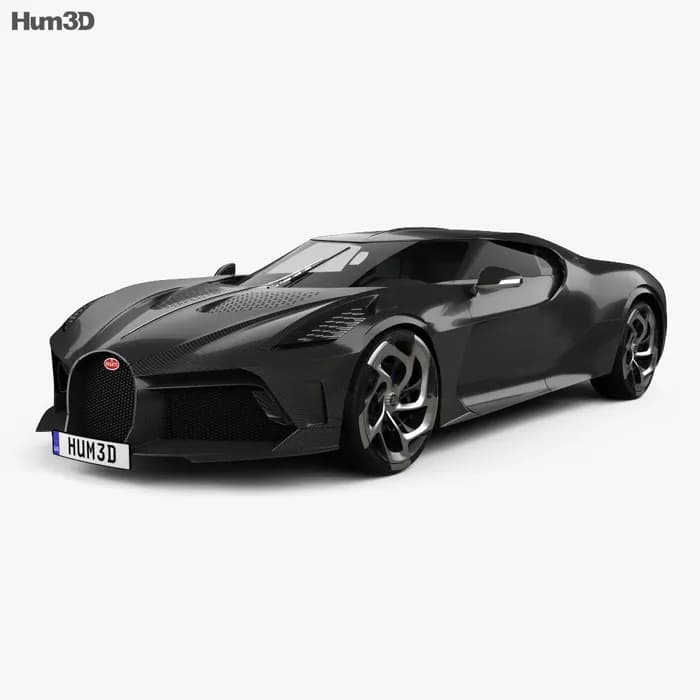 STL - Bugatti La Voiture Noire 2019 render 1