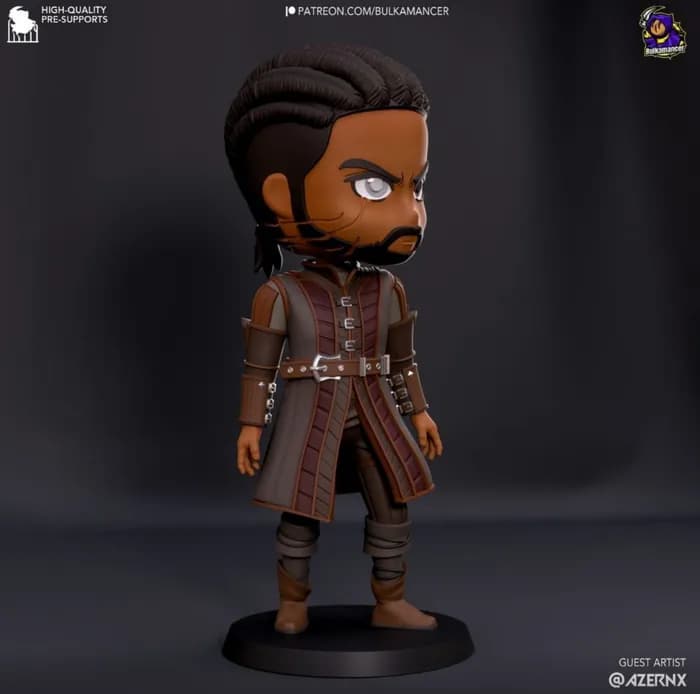 STL - bulkamancer lae zel chibi baulders gate3 render 1