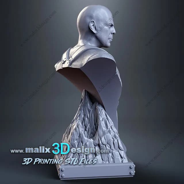 STL - Busto de John McClane de Duro de Matar render 3